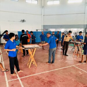 Tumbuhkan Kekompakan Antar WBP, Lapas Kelas IIA Pematangsiantar Gelar Pertandingan Tusot dan Tarik Tambang Antar WBP