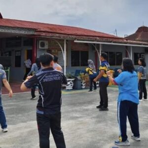 Wujudkan Kumham Sehat Kumham Produktif, Lapas Kelas IIA Pematangsiantar Ikuti Senam Pagi Virtual