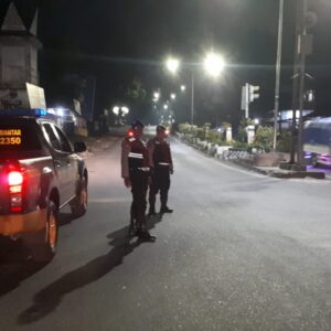 Antisipasi Terjadinya Tindak Pidana, Polres Pematangsiantar Blue Light Patrol Hingga Dini Hari