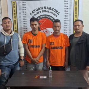 Polsek Serbalawan Resor Simalungun Tangkap Dua Tersangka Penyalahgunaan Narkotika, Miliki Sabu 5,20 gram