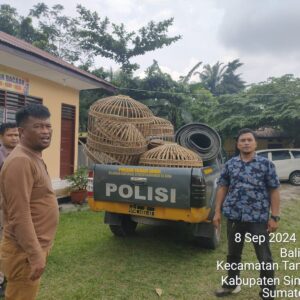 Polsek Tanah Jawa Gerebek Arena Sabung Ayam di Huta I Sigaol, Simalungun, Amankan Barang Bukti, Pelaku Melarikan Diri