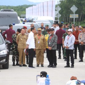 Kapolres Pematangsiantar Hadiri Peresmian Jalan Tol Trans Sumatera Ruas Tebing Tinggi-Serbelawan-Sinaksak