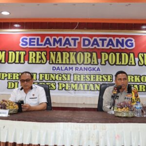 Kapolres Pematangsiantar Sambut Kunker Tim Dit Resnarkoba Polda Sumut