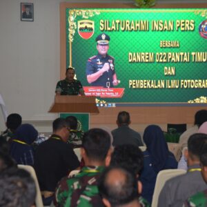 Sinergitas Korem 022/PT dengan Insan Pers, Kolonel Inf Tagor Rio Pasaribu Apresiasi Peran Media