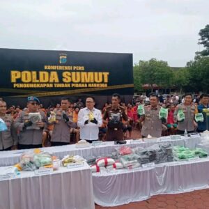 Polda Sumut Tangkap 105 Jaringan Narkoba, 114,67 kg Sabu siap Edar Digagalkan