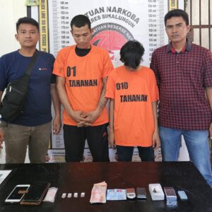 Polsek Bosar Maligas Beraksi, Dua Pengedar Narkoba Ditangkap, dengan Barang Bukti Sabu