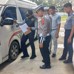 Rampcheck di Terminal Tanjung Pinggir, Satu Pengemudi Positif Narkoba