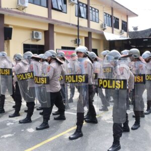 Antisipasi Gangguan Kamtibmas, Polres Pematangsiantar Laksanakan Latihan Dalmas