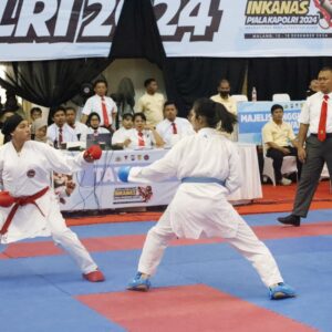 Kejuaraan Karate Dankodiklatad 2024, Bripda Yazid Purba Sumbang Emas untuk Polda Sumut