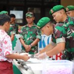 Korem 022/PT Menggelar Makan Sehat Bergizi di SD Negeri 122345 Pematangsiantar