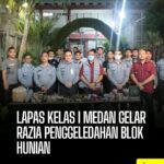 Lapas Kelas I Medan Gelar Razia Penggeledahan Blok